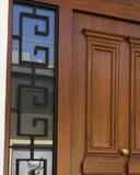 Πόρτα με επένδυση αλουμινίου παραδοσιακού στυλ