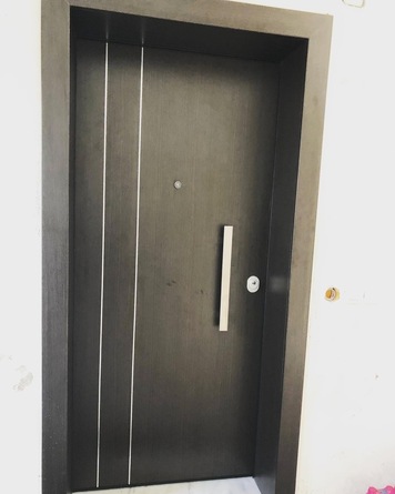 Πόρτα ασφαλείας Laminate Wenge ανάγλυφο